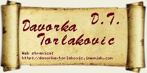 Davorka Torlaković vizit kartica